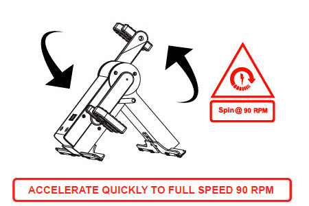 Spin Power Box Pedals to Charge